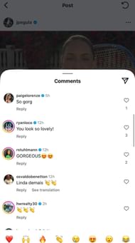 Comments section